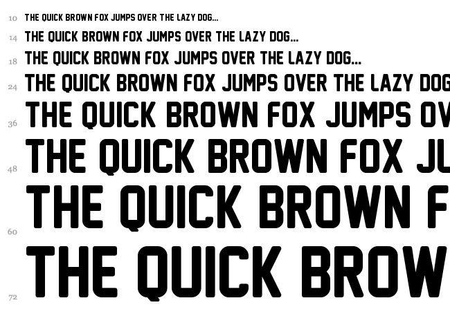 New Athletic M54 font waterfall